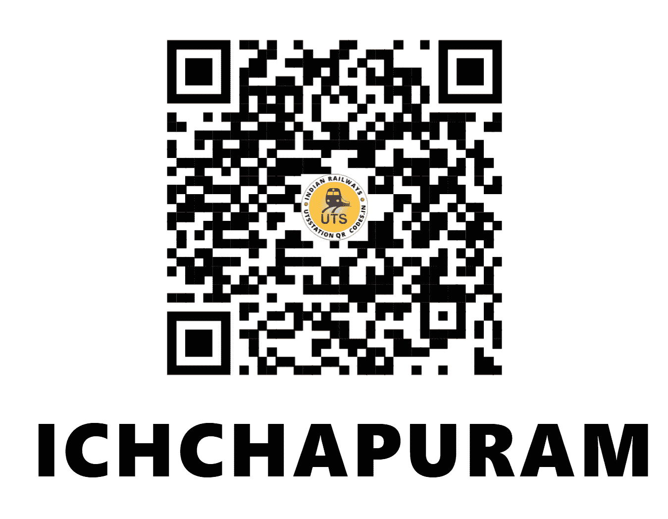 UTS QR Code for ICHCHAPURAM - IPM (EO - ANDHRA PRADESH)